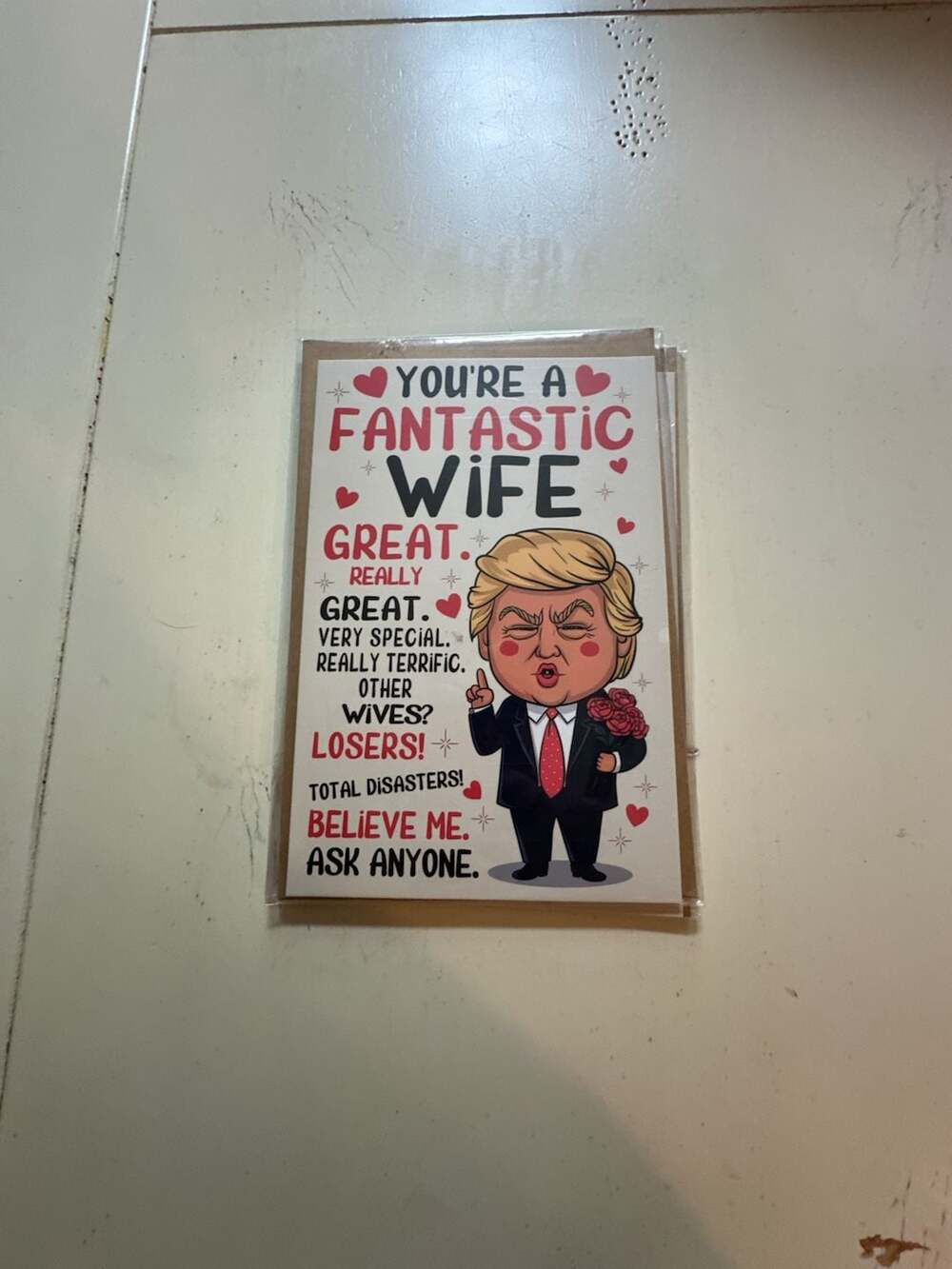 Funny Donald Trump Wife The Best card